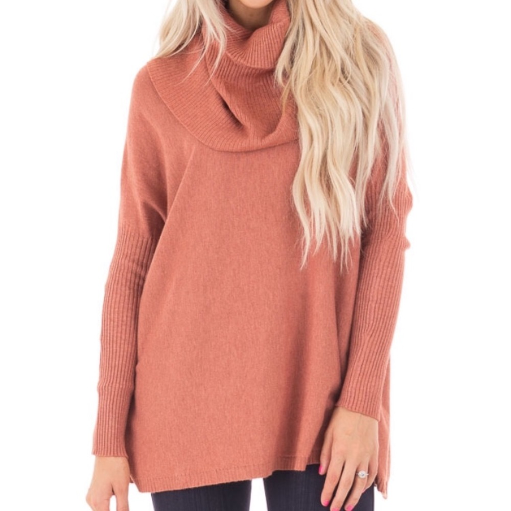 Soft slouchy poncho type sweater